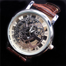 Relógio de pulso 2021, relógio de pulso da moda, masculino, de prata e ouro, oco, aço inoxidável, marca de luxo, casual 2024 - compre barato
