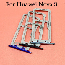 For Huawei Nova 3 Nova3 PAR-AL00 Sim Tray Micro SD Card Holder Slot Parts Sim Card Adapter 2024 - buy cheap