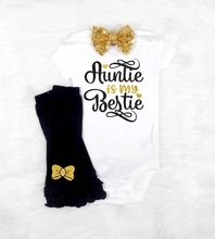 Customize niece my aunt Outfits Birthday Outfits, kids bodysuit onepiece Tutu t shirt legwarmers toodles Outfit set 2024 - buy cheap