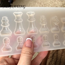 Molde de silicona en forma de ajedrez, herramienta de decoración de pasteles, arcilla epoxi, bricolaje, M0216, 1 unidad 2024 - compra barato