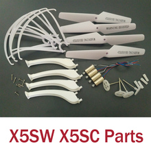 Original Syma X5SW X5SC RC Drone 4PCS Motor and Propeller Landing Skid Propeller Protectors Axis Gear Spare Parts 2024 - buy cheap