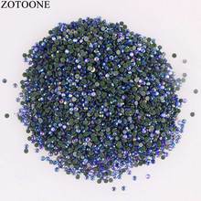 Zotoone resina strass não hotfix topo cola em strass de volta plana para roupas diy apliques pedras e cristais decorações e 2024 - compre barato