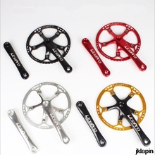 Litepro Bicycle Crankset Integrated Single Chainwheel Crankset Crank 45 47 53 56 58T BCD 130mm For Folding Bike Bicycle 2024 - buy cheap