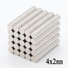 500PCS disc 4x2 mm strong power small neodymium  Super Strong Round Neodymium Magnet Countersunk Ndfeb Rare Earth Magnets 4*2 2024 - buy cheap