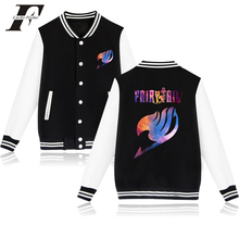 Luckyfridayf cauda de fadas anime jaqueta de beisebol das mulheres dos homens hip hop esportes hoodies moletom casual manga longa casacos topos 2024 - compre barato