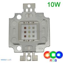 10W RGB High Power LED Module Light Lamp Bulb SMD Chip DC 9-11V Red / Green / Blue Intergrated Light Source for Floodlight 2024 - buy cheap