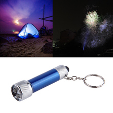 Portable 5 LED Mini Flashlight Light Torch Aluminum Keychain KeyRing Chain GQ999 2024 - buy cheap