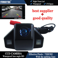FUWAYDA-cámara de marcha atrás para aparcamiento de coche, videocámara de visión nocturna impermeable, Color HD, CCD, vista trasera, para Honda Fit Hatchback Odyssey CRV 2024 - compra barato