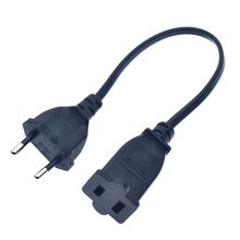 European Schuko CEE7/16 1pin Plug to USA Socket Power Adapter Cable,Schuko Male to US Nema 1-15R Power Adapter Cord,30CM* 2024 - buy cheap