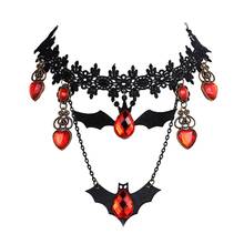 2018 Collares Halloween Lace Choker Necklace Bat Crystal Vintage Chokers Necklaces & Pendants Statement Party Jewelry Gift N1746 2024 - buy cheap