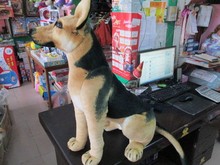 stuffed animal 38cm simulation shepherd dog plush toy doll great gift w459 2024 - buy cheap