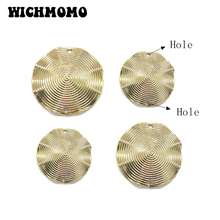 2021 New 40mm 2pieces/bag High Quality Environmental Protection Plating Gold Connectors Linker Diy Jewelry Earring Accessories 2024 - buy cheap