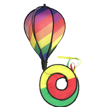 Globo de aire caliente a rayas del arco iris, calcetín de viento, Spinner, decoración de patio de jardín al aire libre 2024 - compra barato