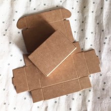 Cajas de Regalo kraft paer, embalaje de jabón hecho a mano, embalaje de alimentos, 9,4x6,2x3CM 2024 - compra barato