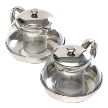 Durable 600ml Stainless Glass Teapot Loose Infuser Coffee Tea Leaf Herbal Decor 2024 - buy cheap