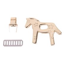 Horse Shape Metal Clasp Turn Lock Twist Locks for DIY Handbag Bag Purse Hardware :6.56x4.81cm 2024 - buy cheap