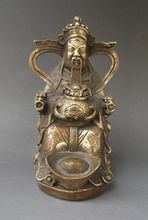 Chinese Brass Carved statue ' God of wealth ' Statue 2024 - buy cheap