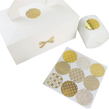 Adesivo marcador de ouro, adesivo multifuncional para presente e assar, série transparente de 90 tamanhos com 4cm de diâmetro 2024 - compre barato