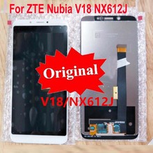 Original Good Working LCD Display Touch Panel Screen Digitizer Assembly + Frame For ZTE Nubia V18 NX612J Phone Sensor Pantalla 2024 - buy cheap