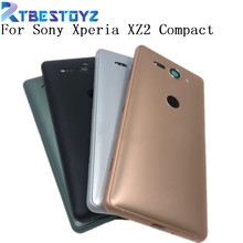 Cubierta de cristal Original para Sony Xperia XZ2 Compact XZ2, carcasa de puerta trasera con lente de cámara y logotipo 2024 - compra barato