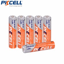 6Pcs*PKCELL NI-ZN 1.6V AAA Rechargeable Battery in 900mwh Capacity 3A Battery 2024 - buy cheap