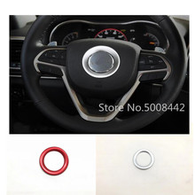 Car Sticker Steering Wheel Interior Ring Kit Trim Lamp Frame 1pcs For Jeep Grand Cherokee 2014 2015 2016 2017 2018 2019 2020 2024 - buy cheap