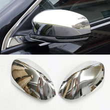 Car styling 2Pcs ABS Chrome Side Door Rearview Mirror Cover Trim For Jeep Compass 2017 2018 2024 - buy cheap