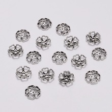 50Pcs/Lot 10mm Antique Heart Receptacle Bead Caps Flower For Jewelry Making Findings Diy Earrings Accessories Wholesale 2024 - buy cheap