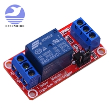 Cfsunbird, placa de módulo de relé de 1 canal, 5v 12v 24v, escudo com suporte de optoacoplador, disparo de nível alto e baixo para arduino 2024 - compre barato