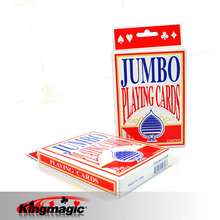 Jumbo Deck 12.7x9cm Card Magic Tricks Playing Cards King Magic Toys Magic Props 2024 - buy cheap