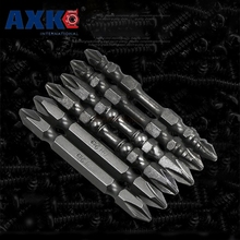 New S2 Alloy Steel 65MM 12G#14G Batch  Double Head Cross Strong Magnetic Double-Knuckle Electric Screwdriver Bit Magnetizing 2024 - buy cheap