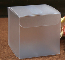 Caja de plástico transparente de Pvc esmerilado, Cajas de Regalo para joyería/dulces/embalaje de alimentos, cajas de almacenamiento Diy, 6x6x6cm, 100 Uds. 2024 - compra barato