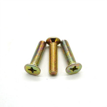 50pcs M4 Phillips screws Countersunk Flat bolt Color zinc GB819 Mechanical screws Carbon steel 4mm-60mm length 2024 - buy cheap