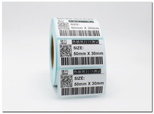 12 rolls POS papel de etiqueta térmico tamanho 50x30 milímetros uso para impressora Térmica impressora de Etiquetas Térmicas etiquetas em branco (total de 9600 etiquetas) 2024 - compre barato