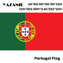 Yazanie bandeira de portugal, 60*90cm/90*150cm/120*180cm/160*240cm, banner português costurado no mundo, frete grátis 2024 - compre barato