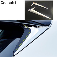 Car Cover Detector ABS Chrome Rear Spoiler Side Triangle Molding WINDOW Bezel Trim 2pcs For Mazda CX8 CX-8 2017 2018 2019 2020  2024 - buy cheap