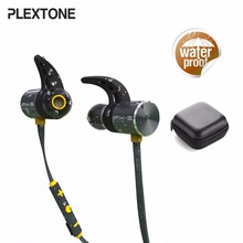 Беспроводные Bluetooth-наушники Plextone BX343, IPX5 водонепроницаемые магнитные наушники, Спортивная гарнитура с микрофоном для iPhone, Xiaomi 2024 - купить недорого