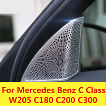 For Mercedes Benz C Class W205 C180 C200 C300 Inner Door A Column Stereo Speaker Cover Trim A Pillar Stereo Speaker Audio 2024 - buy cheap