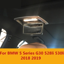 Для BMW 5 Series G30 528li 530li 2018 2019 автомобильный Стайлинг алюминиевая задняя рамка для макияжа Набор стикеров из 2 предметов аксессуары 2024 - купить недорого