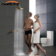 New Bathtub Faucets Antique Brass Shower Set Bathtub Mixer Tap Dub Handle Dual Contral Shower Wall Mounted For Bathroom XT370 2024 - buy cheap