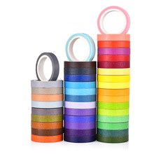 Fita de washi colorida de cores e arco-íris com 40 espessuras, 7.5mm, fitas adesivas para decoração de álbuns de fotos, diário, presentes, ferramentas de papelaria 2024 - compre barato