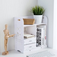 Multi Layers Plastic Wood Cosmetics Storage Rack With 2 Drawers Multifunction Desktop White Organizer Shelves Home Decoration 2024 - buy cheap