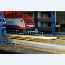 2018 new 10pcs/lot Guardrail train model 1 87HO architectural scene sand table railway around the original brand match 2024 - buy cheap
