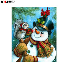 5D muñeco de nieve diamante pintura DIY diamante mosaico Kit completo cristal cuadrado taladro bordado patrones estrás pared arte Paintin XY1 2024 - compra barato