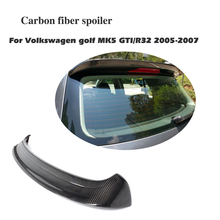 Real Carbon Fiber Rear Roof Back Window Spoiler For Volkswagen VW Golf 5 V MK5 R32 GTI 2005-2007 Trunk Boot Wing Lip 2024 - buy cheap