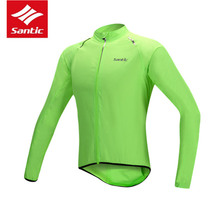 Jaqueta de bicicleta respirável refletiva, casaco de chuva de manga longa à prova de vento para homens, camisa de secagem rápida 2024 - compre barato