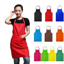 NEW Pure Color Cooking Kitchen Apron For Woman Men Chef Waiter Cafe Shop Hairdresser couples apron Custom Gift Bibs Plain Apron 2024 - купить недорого