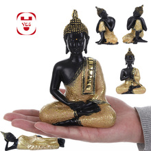 Полимерная статуя Будды из смолы для украшения буддизма в Индии, импле, Йога, Будда, медитация, религиозный домашний декор 2024 - купить недорого