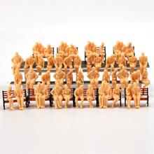 P4805B 64 pcs All Seated  Figures O scale 1:48 Unpainted People Model Railway NEW 2024 - buy cheap