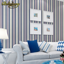 Beibehang-papel tapiz de rayas verticales, no tejido, importado, para dormitorio, sala de estar, pequeño y fresco 2024 - compra barato